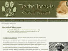 Tablet Screenshot of claudia-taubert.com